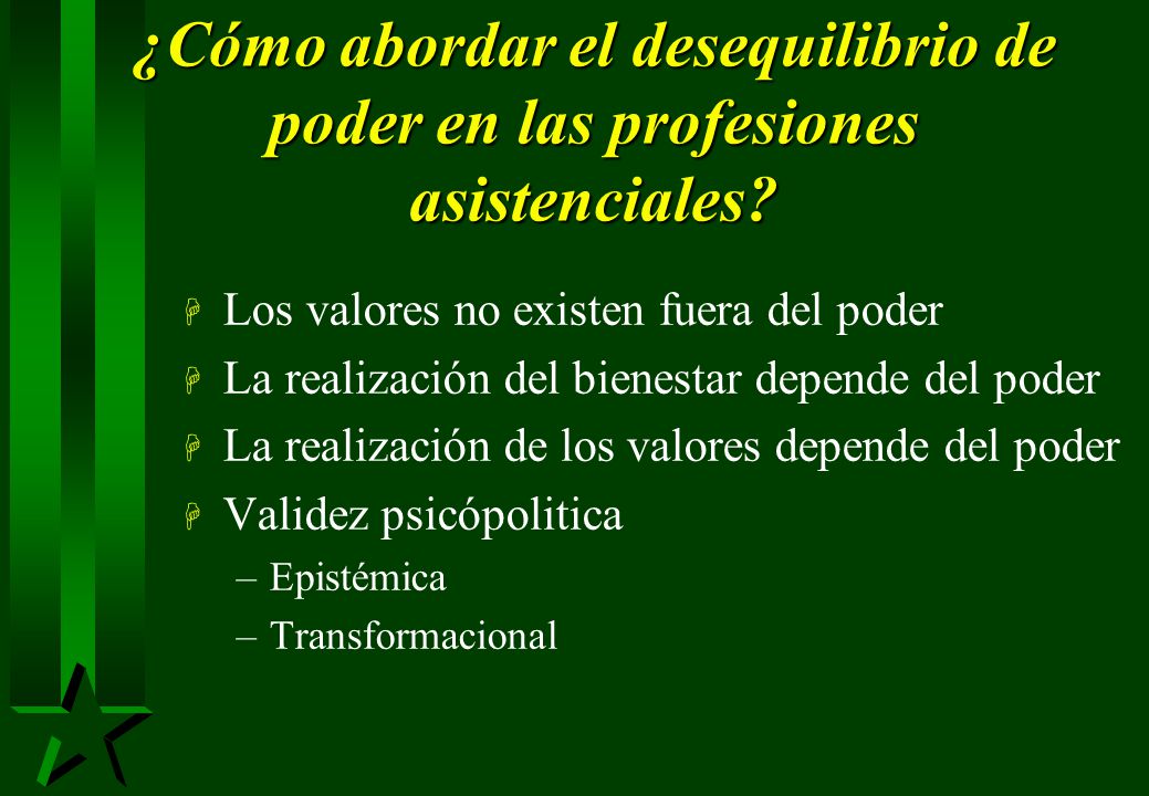 ¿Cómo abordar el desequilibrio de poder en las profesiones asistenciales