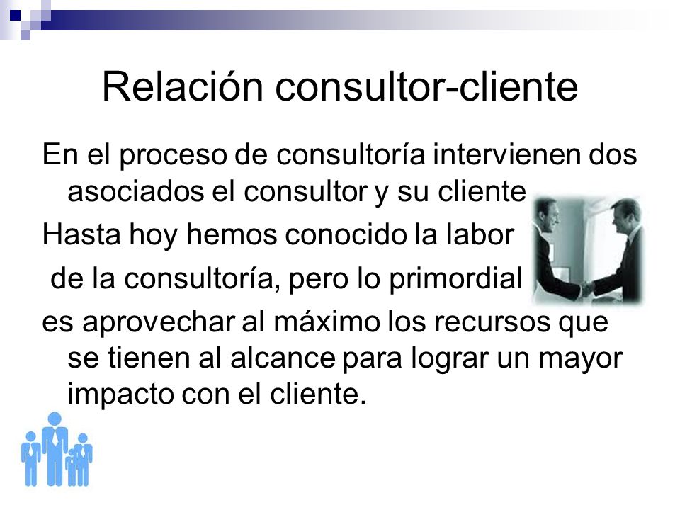 Relación consultor-cliente