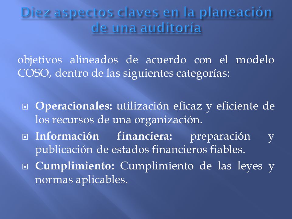 Diez aspectos claves en la planeación de una auditoría