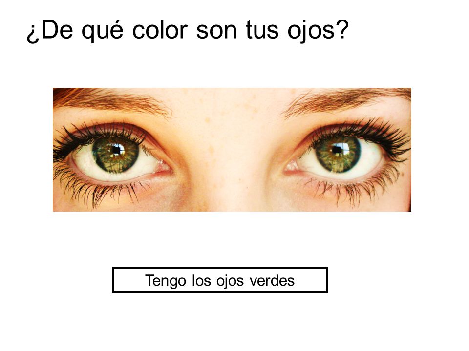 ¿De qué color son tus ojos