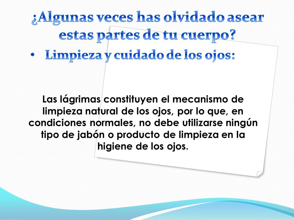 ¿Algunas veces has olvidado asear estas partes de tu cuerpo
