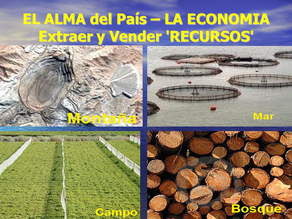 EL ALMA del País – LA ECONOMIA Extraer y Vender RECURSOS