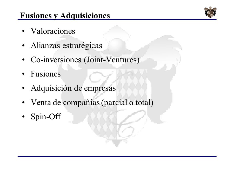 Fusiones y Adquisiciones