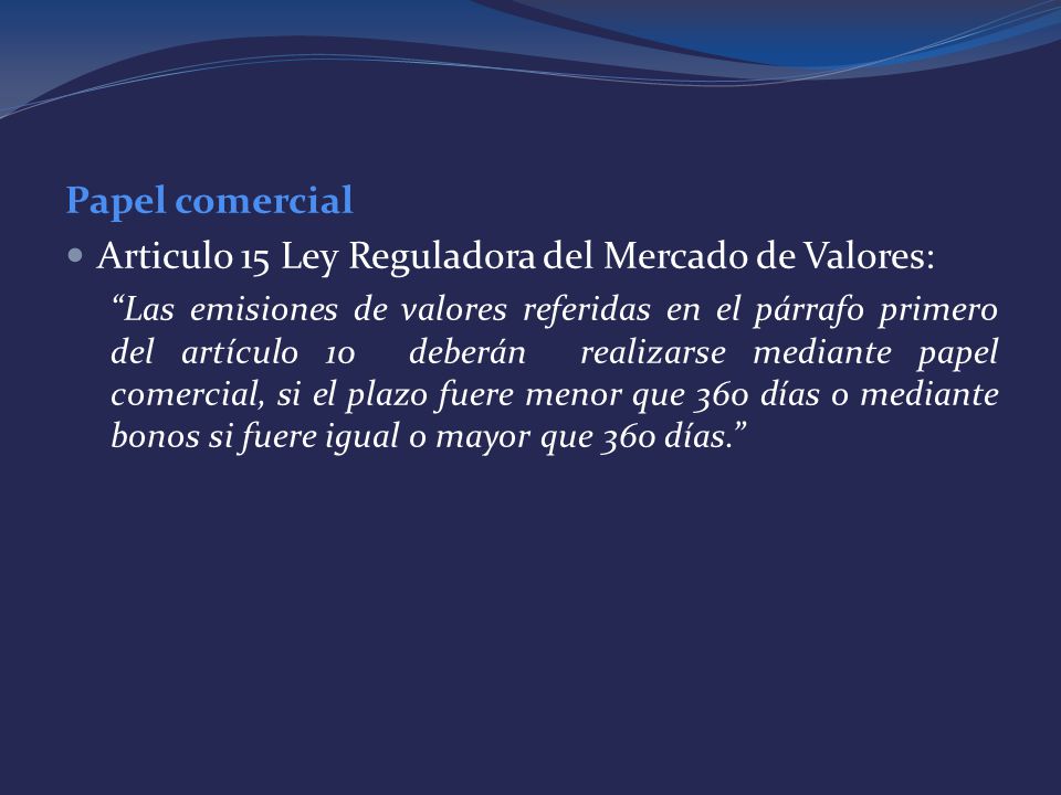 Articulo 15 Ley Reguladora del Mercado de Valores: