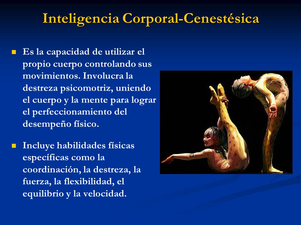 Inteligencia Corporal-Cenestésica