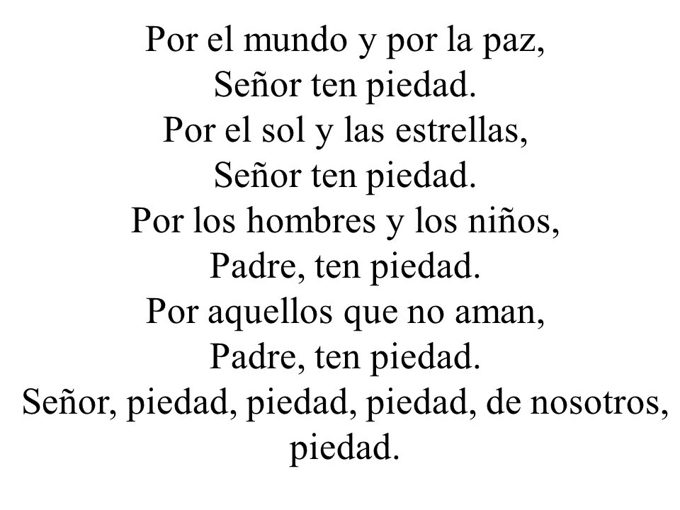 Por el sol y las estrellas, Por los hombres y los niños,