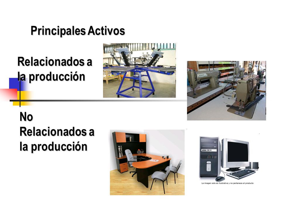 Principales Activos Relacionados a la producción No Relacionados a la producción