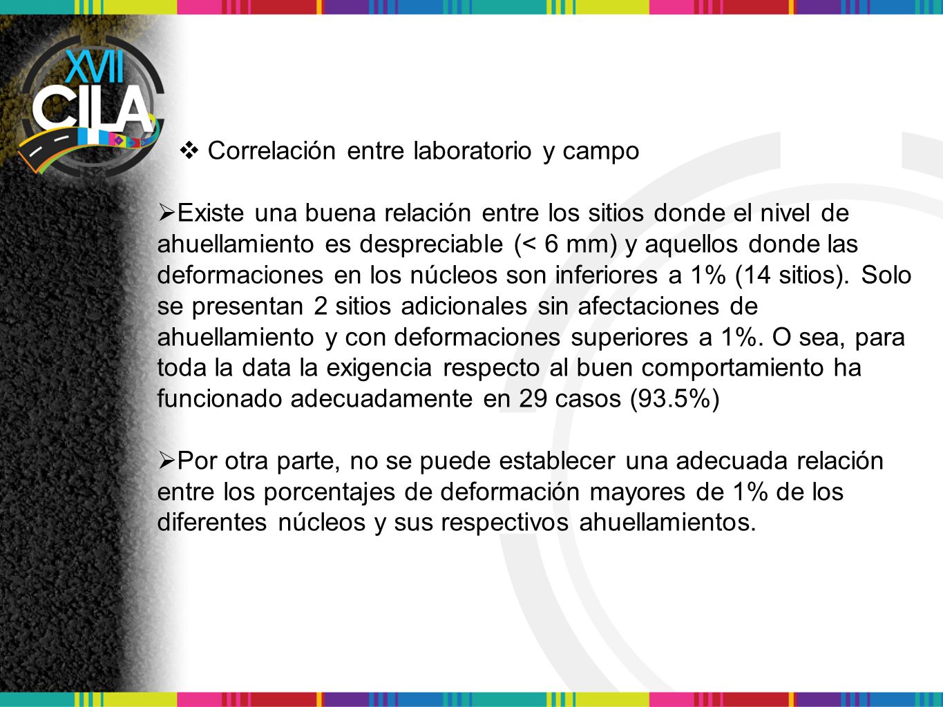 Correlación entre laboratorio y campo
