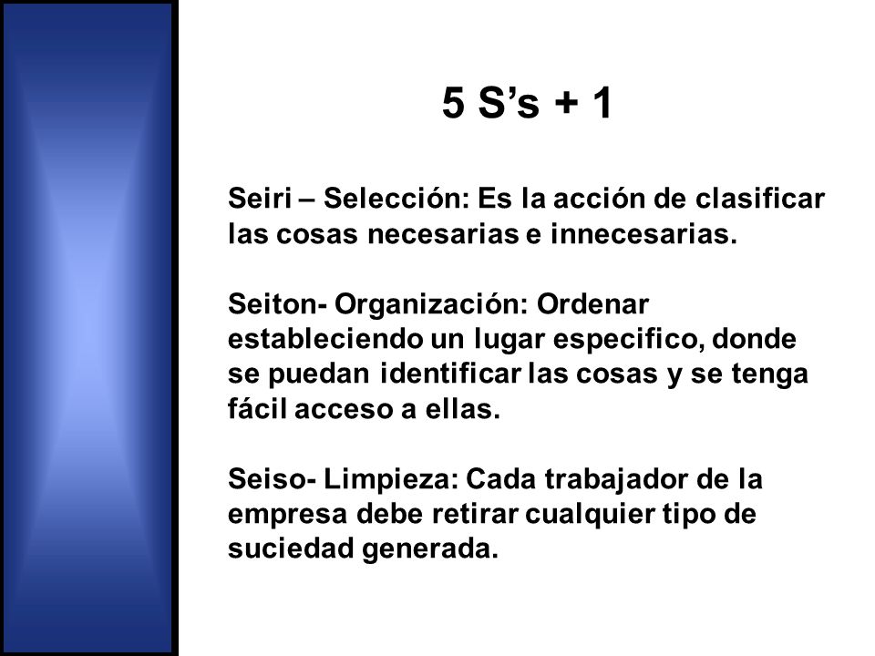 5 S’s + 1 Seiri – Selección: Es la acción de clasificar