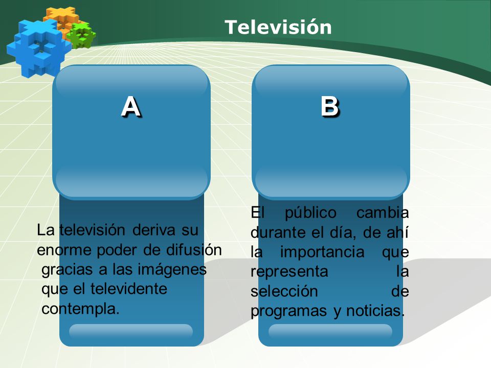 Televisión La televisión deriva su. enorme poder de difusión. gracias a las imágenes. que el televidente.
