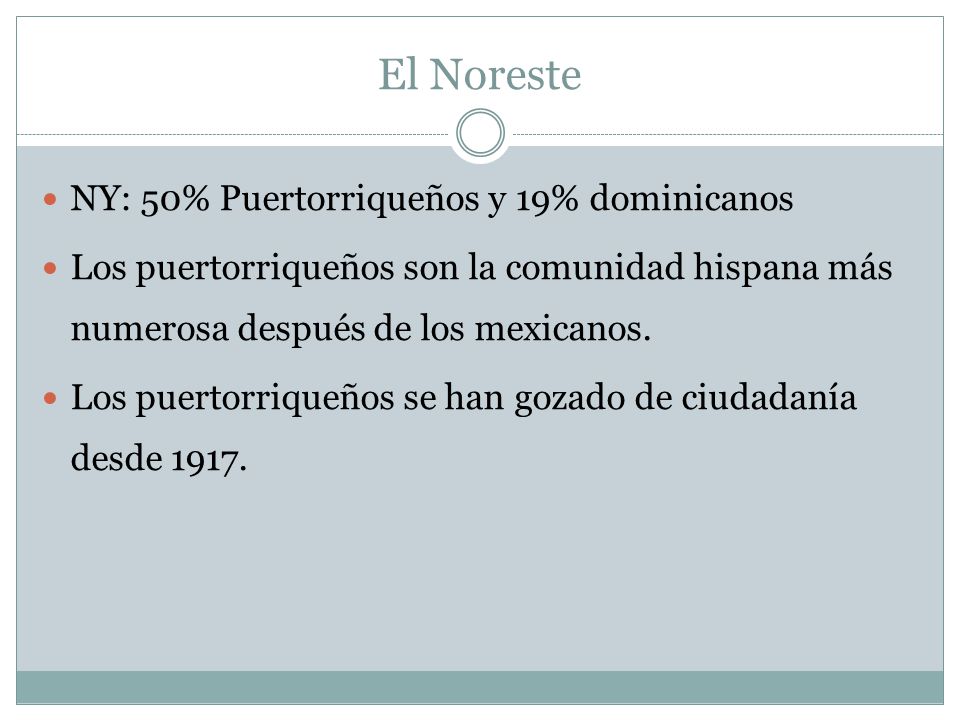 El Noreste NY: 50% Puertorriqueños y 19% dominicanos