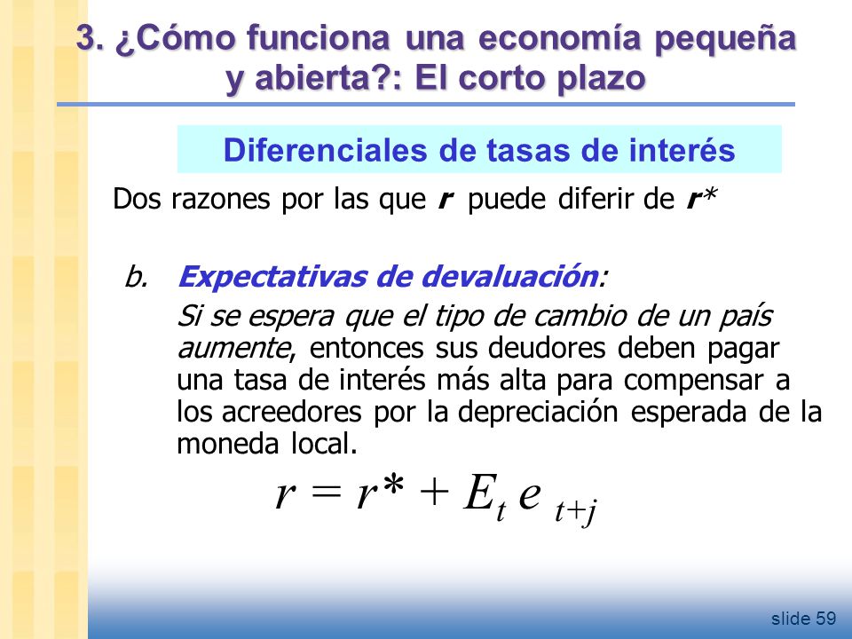 3. ¿Cómo funciona una economía pequeña y abierta : El corto plazo