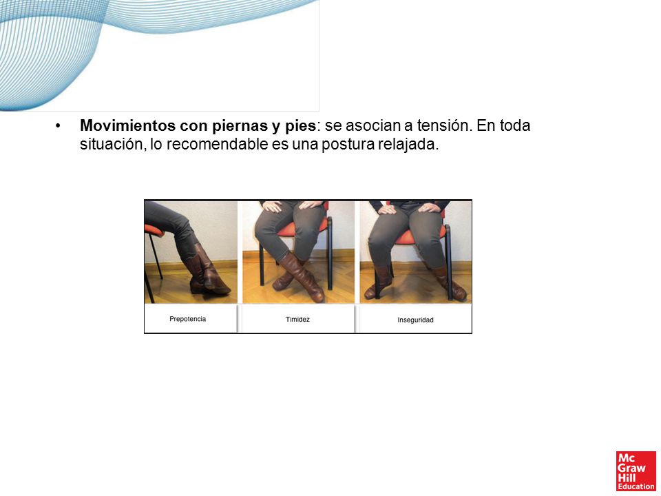 Gestos con la cabeza: Varían en función de la cultura salvo el de afirmación y negación.