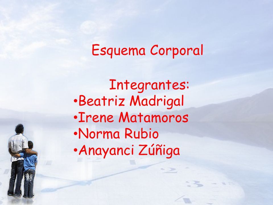 Esquema Corporal Integrantes: Beatriz Madrigal Irene Matamoros Norma Rubio Anayanci Zúñiga