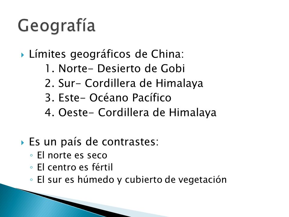 Geografía Límites geográficos de China: 1. Norte- Desierto de Gobi