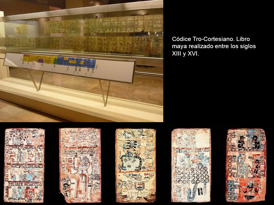 Códice Tro-Cortesiano. Libro maya realizado entre los siglos XIII y XVI.