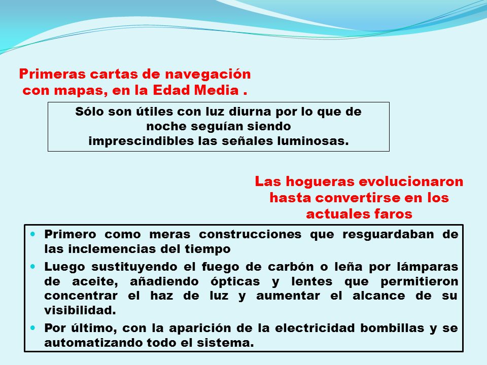 Primeras cartas de navegación con mapas, en la Edad Media .