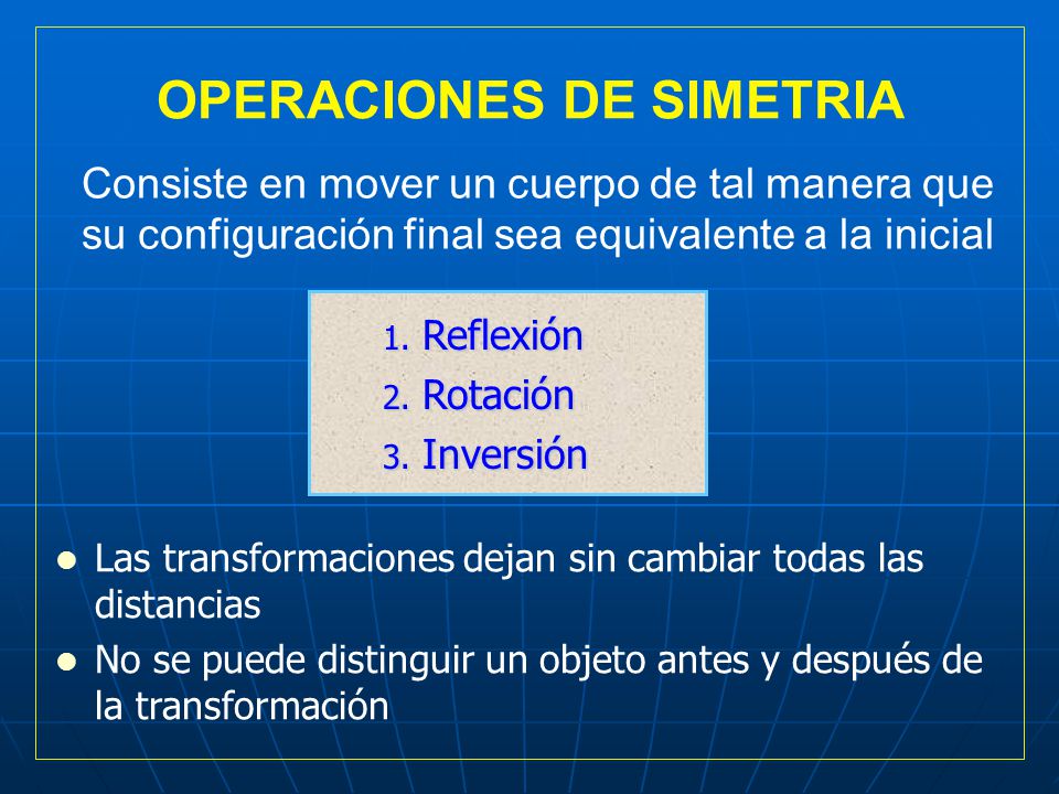 OPERACIONES DE SIMETRIA