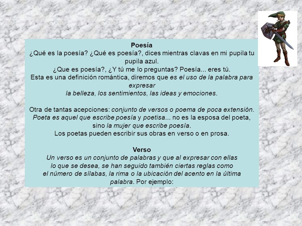 ¿Que es poesía , ¿Y tú me lo preguntas Poesía... eres tú.