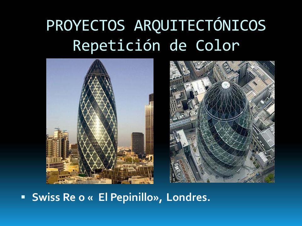 PROYECTOS ARQUITECTÓNICOS Repetición de Color
