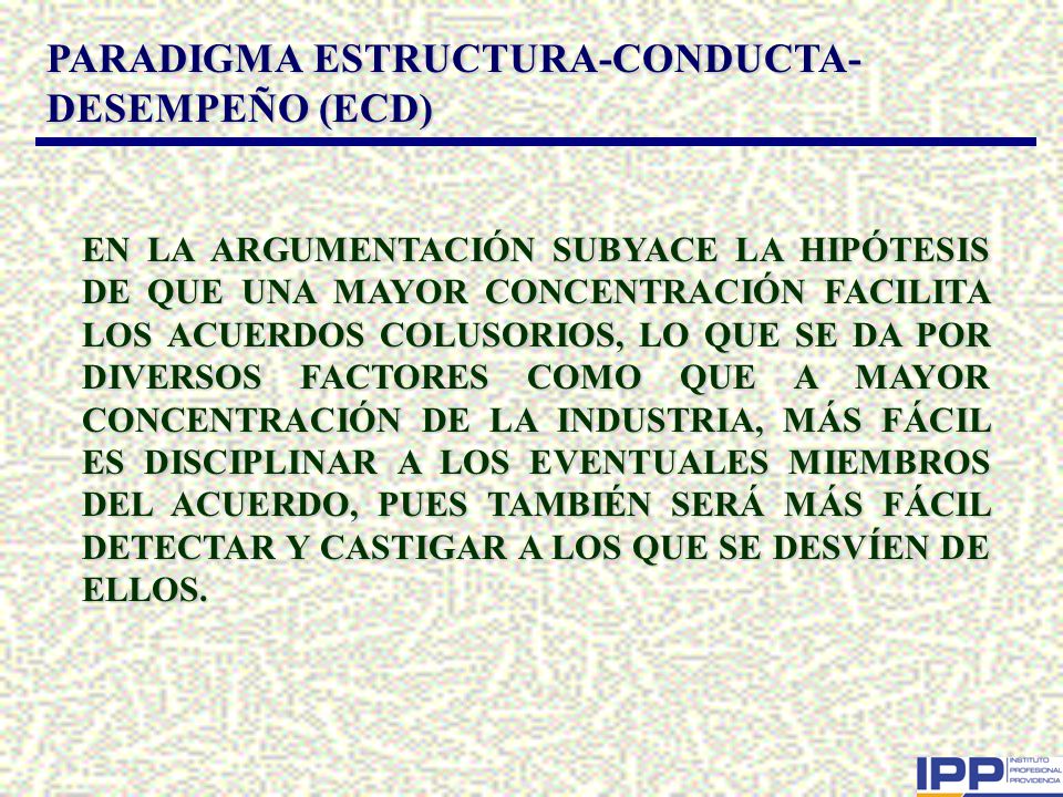PARADIGMA ESTRUCTURA-CONDUCTA- DESEMPEÑO (ECD)