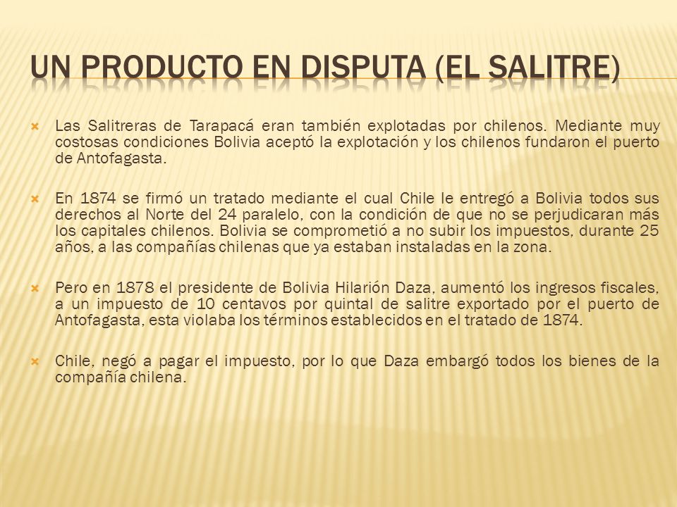 Un producto en disputa (el salitre)