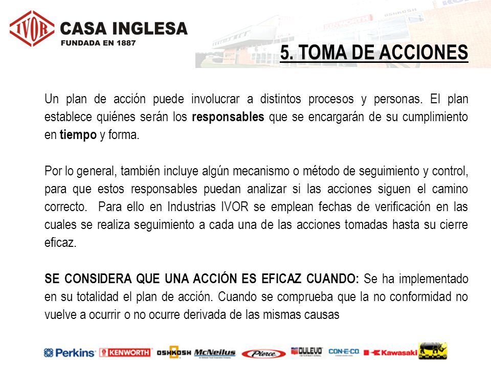 5. TOMA DE ACCIONES