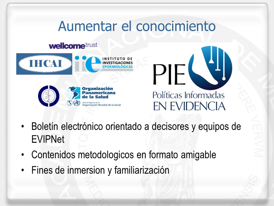 Aumentar el conocimiento