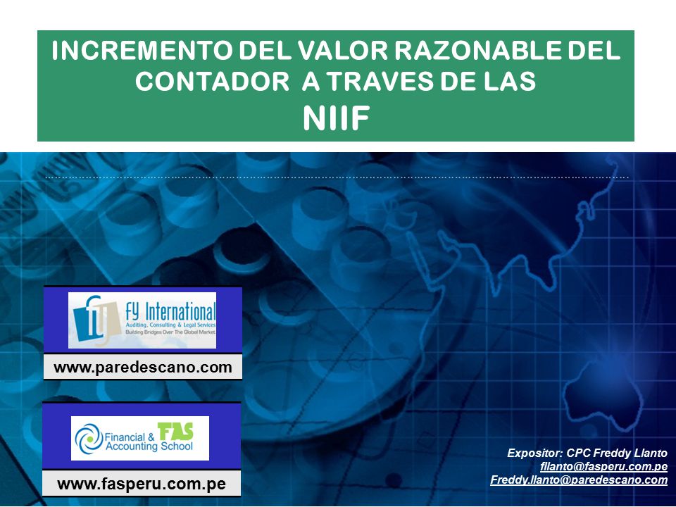 INCREMENTO DEL VALOR RAZONABLE DEL CONTADOR A TRAVES DE LAS