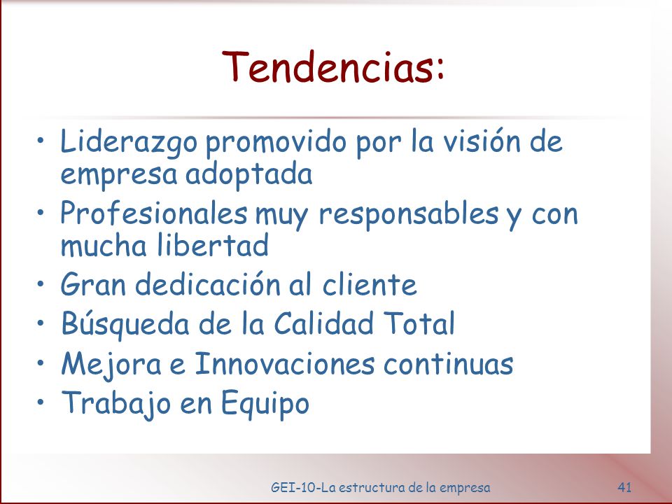 6. 1. La organización horizontal Los 10 principios fundamentales: