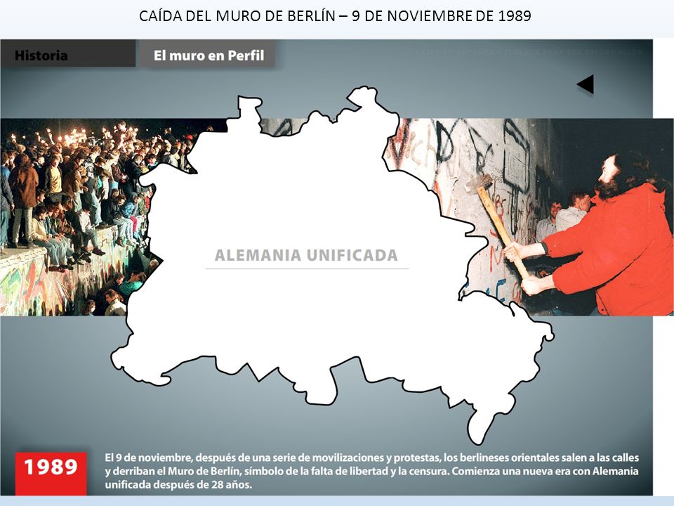 CAÍDA DEL MURO DE BERLÍN – 9 DE NOVIEMBRE DE 1989