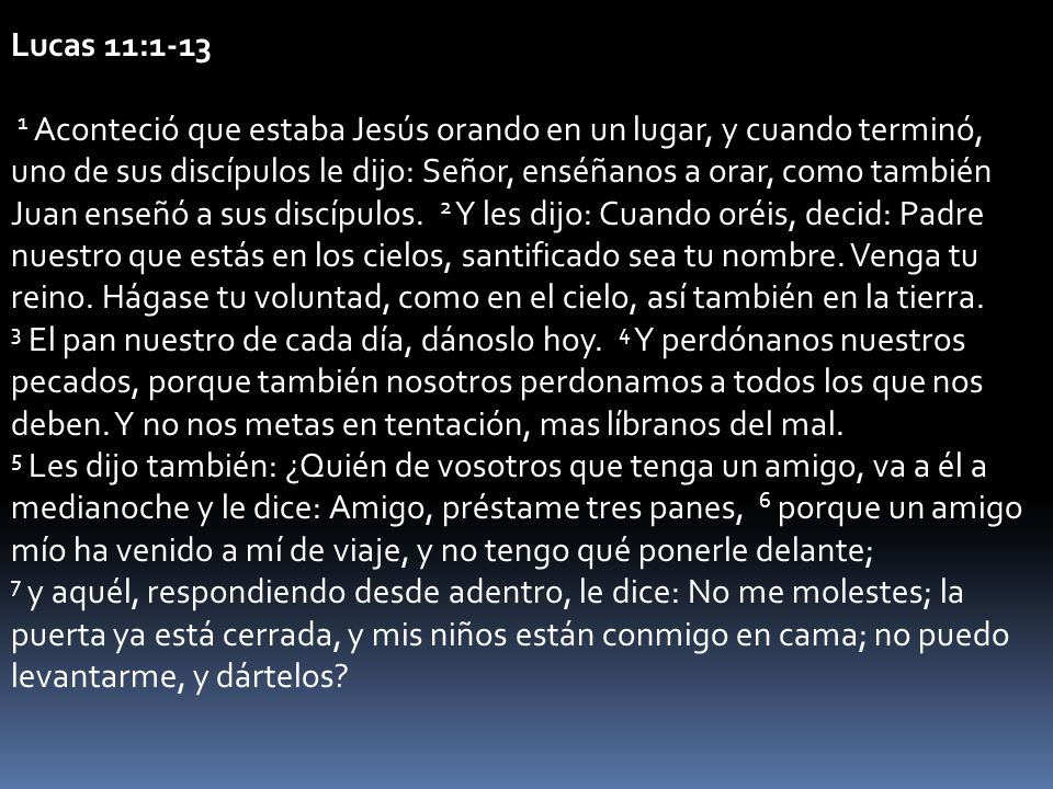 Lucas 11:1-13