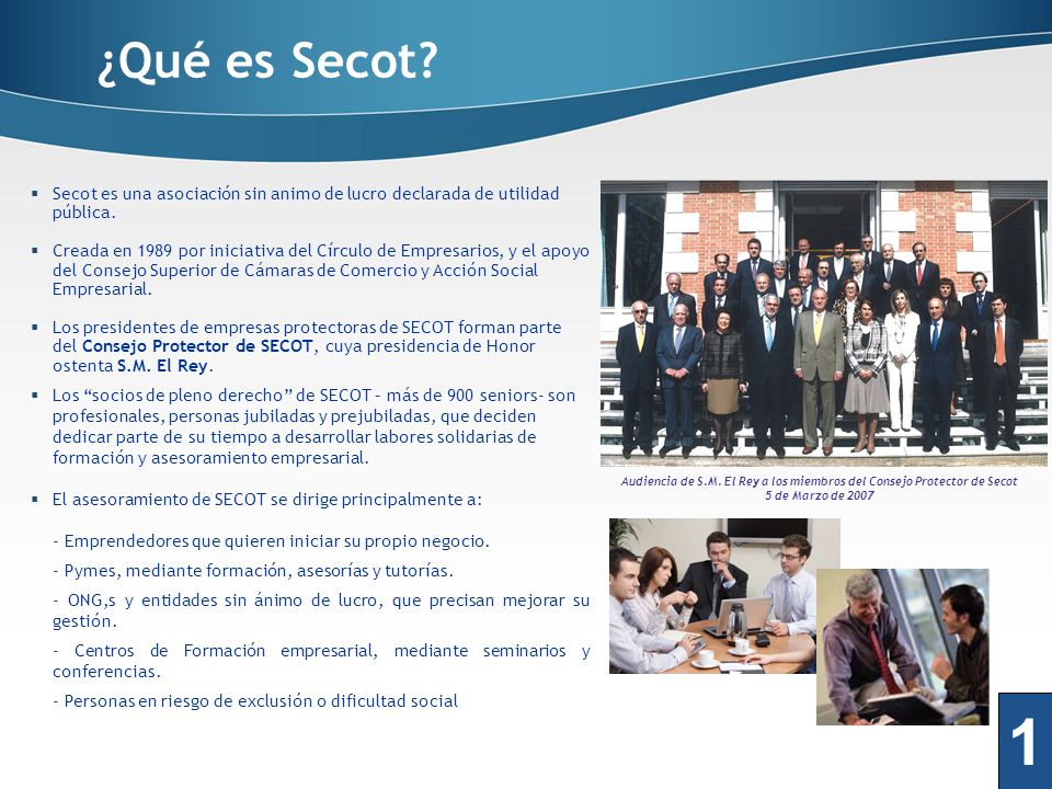 Audiencia de S.M. El Rey a los miembros del Consejo Protector de Secot