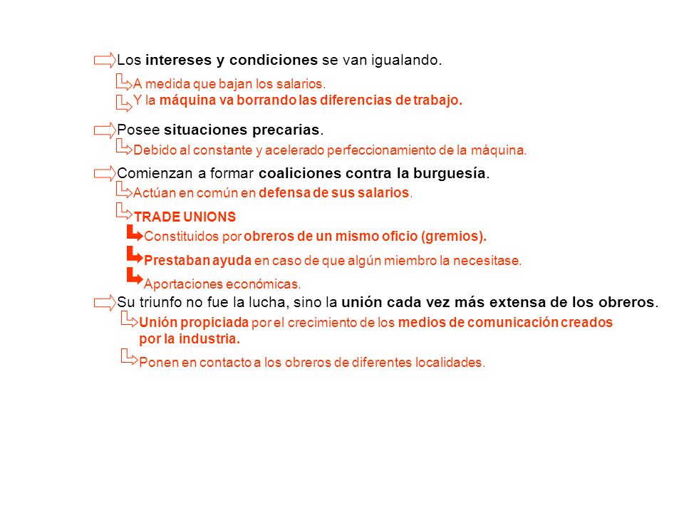 Los intereses y condiciones se van igualando.
