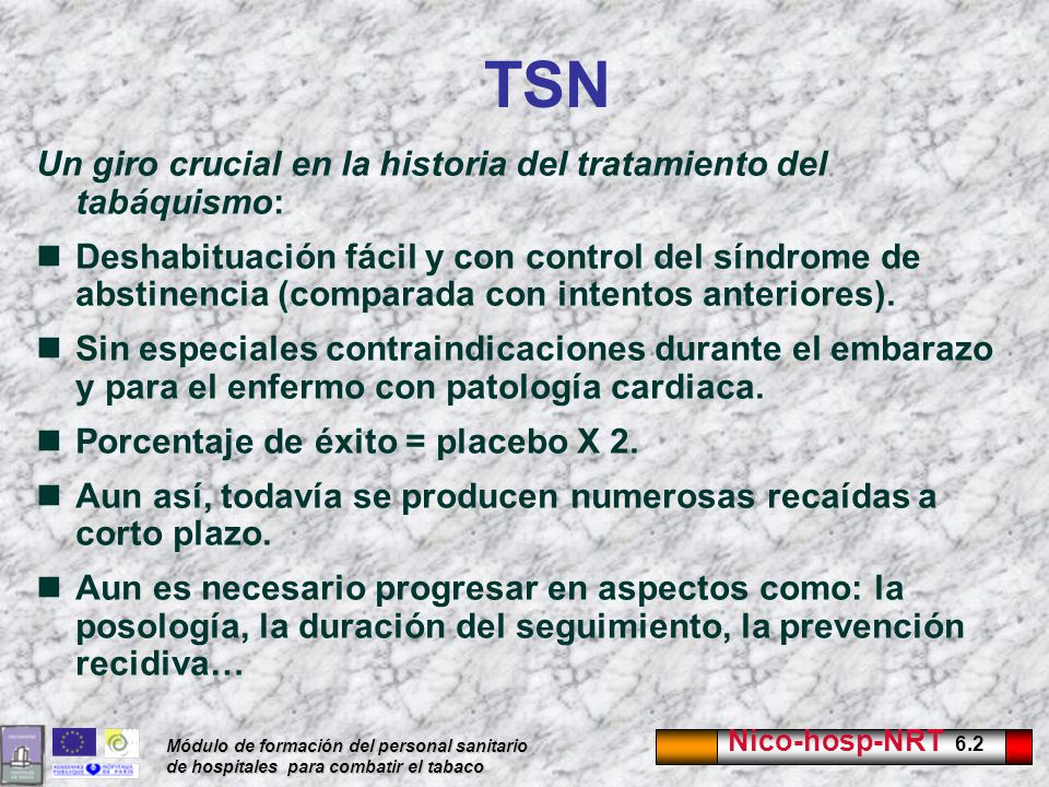 TSN Un giro crucial en la historia del tratamiento del tabáquismo: