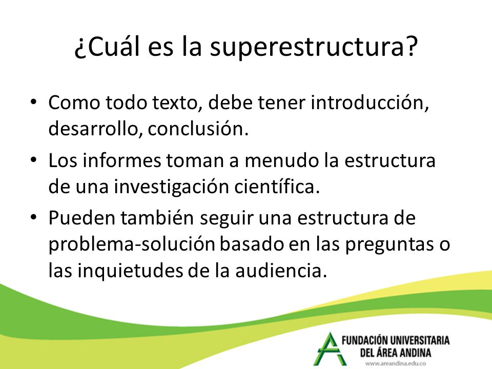 ¿Cuál es la superestructura