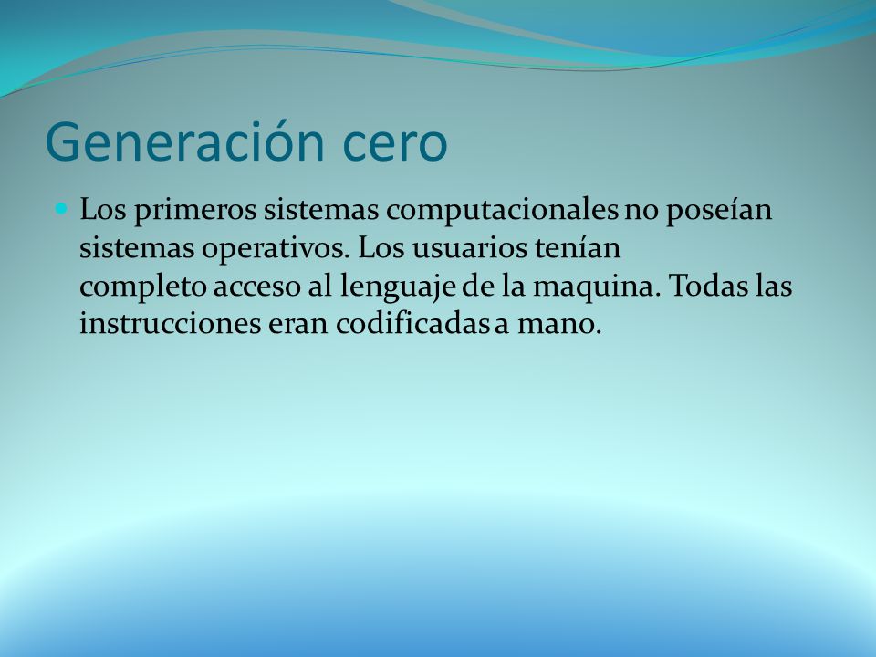 Generación cero