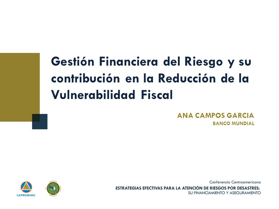 Gestión Financiera del Riesgo y su contribución en la Reducción de la Vulnerabilidad Fiscal
