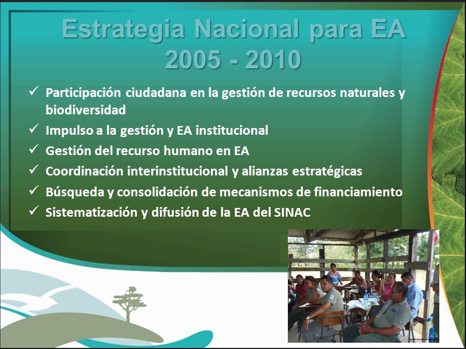 Estrategia Nacional para EA