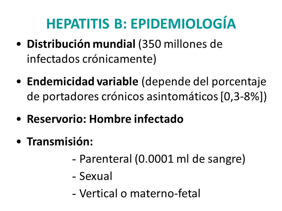 HEPATITIS B: EPIDEMIOLOGÍA