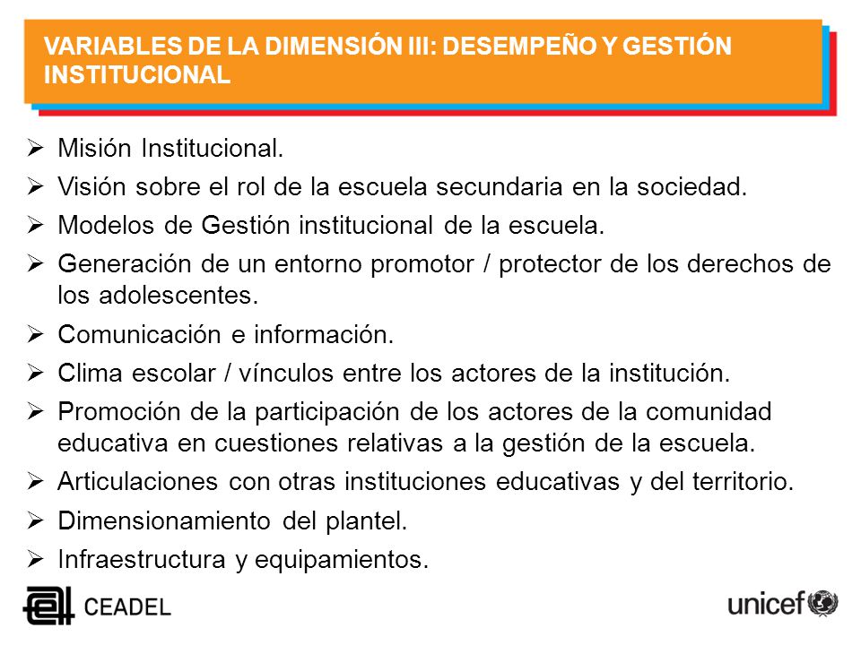 Visión sobre el rol de la escuela secundaria en la sociedad.