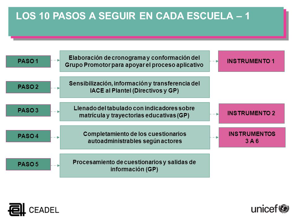 LOS 10 PASOS A SEGUIR EN CADA ESCUELA – 1