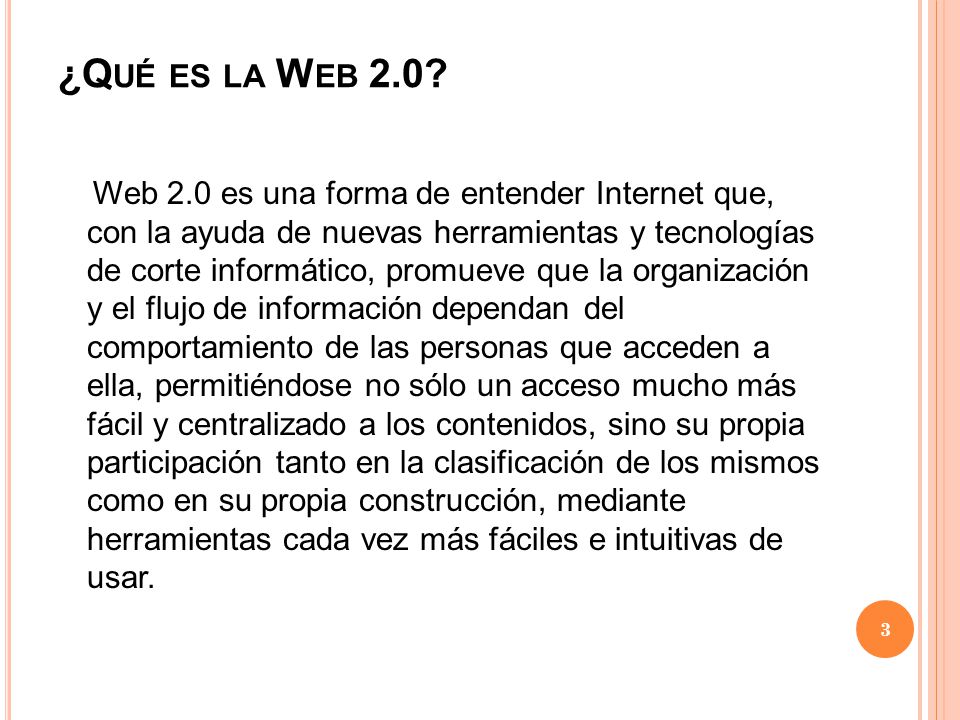 ¿Qué es la Web 2.0