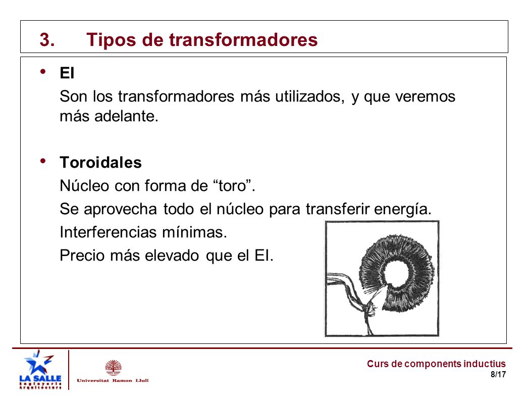 3. Tipos de transformadores