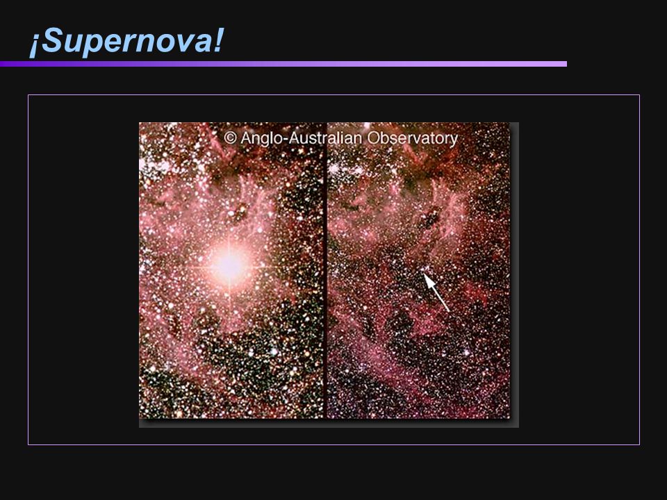 ¡Supernova! Imágenes de SN1987A desde el Anglo-Australian Observatory. It’s in the LMC, 160,000 light-years distant.