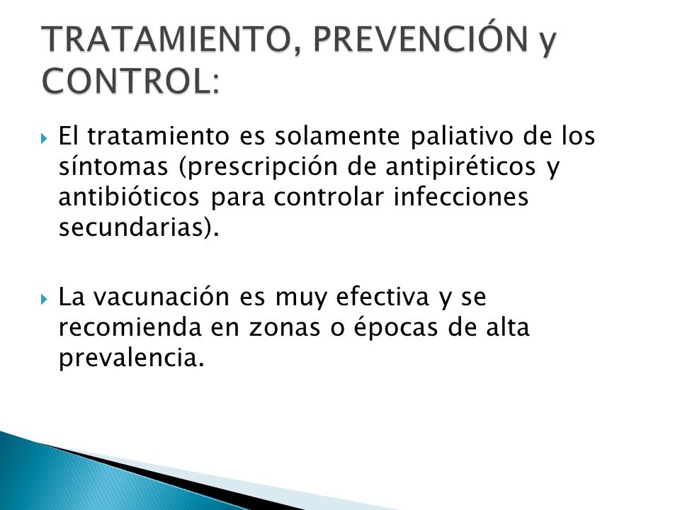 TRATAMIENTO, PREVENCIÓN y CONTROL: