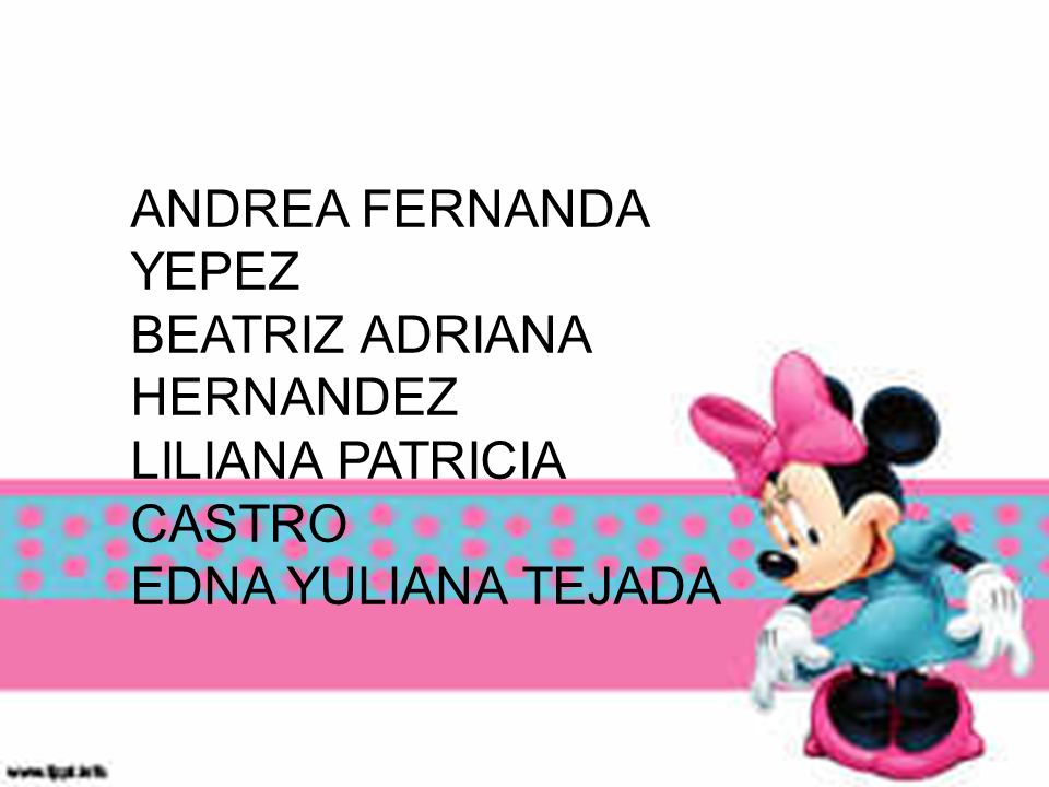 ANDREA FERNANDA YEPEZ BEATRIZ ADRIANA HERNANDEZ LILIANA PATRICIA CASTRO EDNA YULIANA TEJADA
