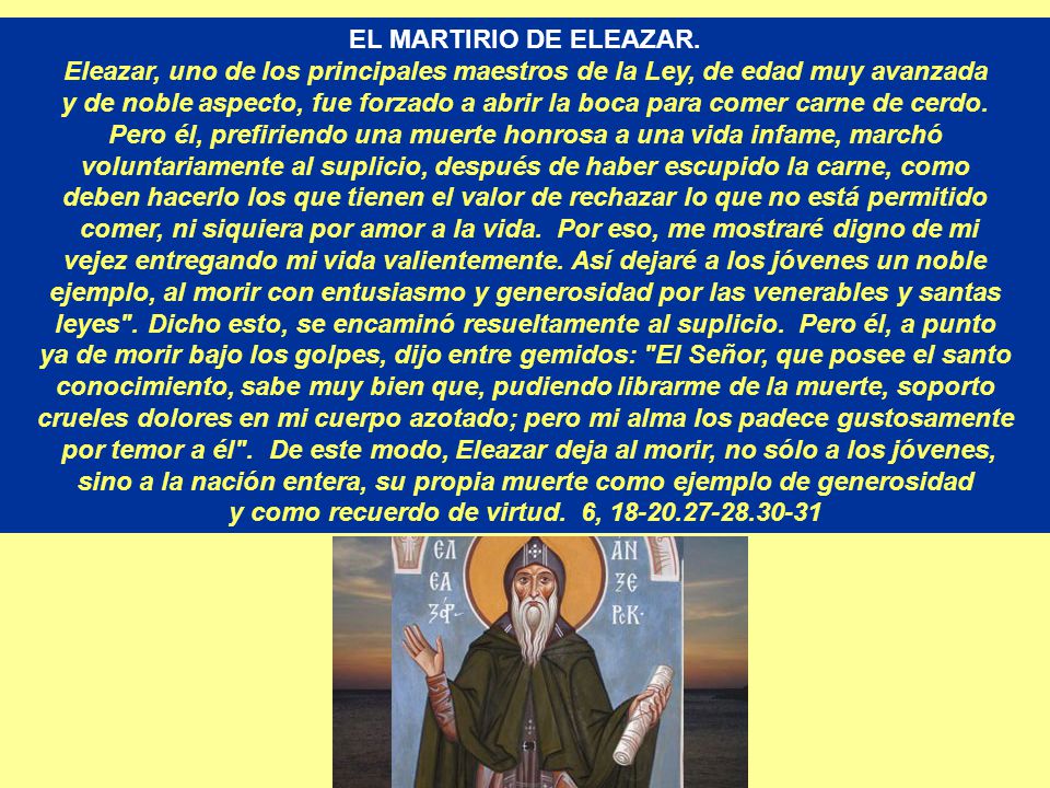 sino a la nación entera, su propia muerte como ejemplo de generosidad