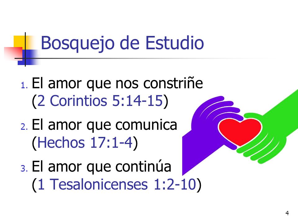 Bosquejo de Estudio El amor que nos constriñe (2 Corintios 5:14-15)