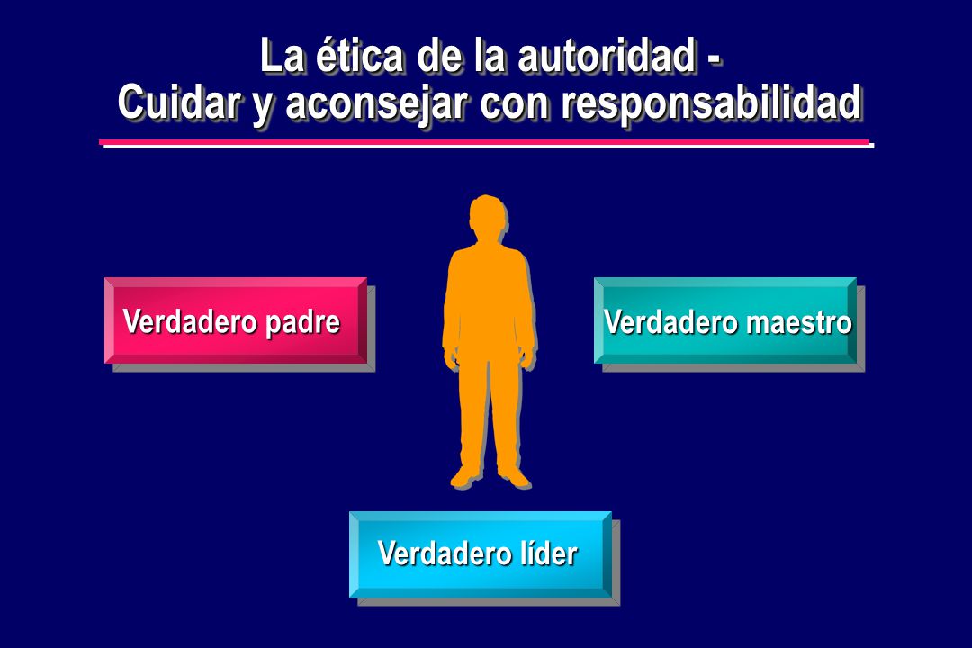 La ética de la autoridad - Cuidar y aconsejar con responsabilidad